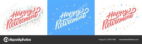 Happy Retirement Banners Vector Set Stock Vector Image By Alexgorka