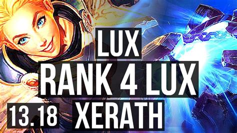 Lux Vs Xerath Mid Rank Lux M Mastery Dominating Rank