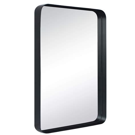 Buy Tehome 20x30 Matte Black Metal Framed Bathroom Mirror For Wall In