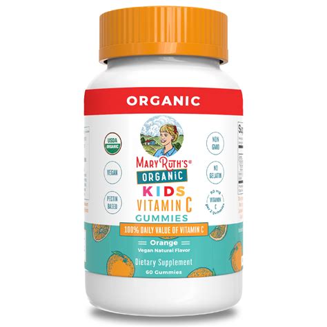 Organic Kids Vitamin C Gummies Maryruth Organics