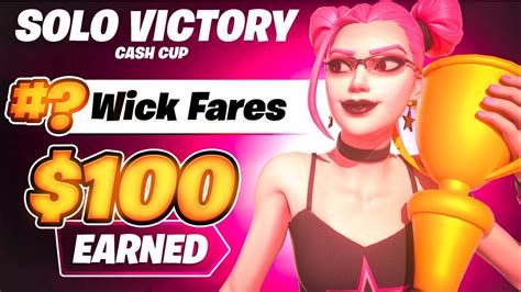 HOW I WON A GAME IN SOLO VICTORY CASH CUP FINALS 100 YouTube