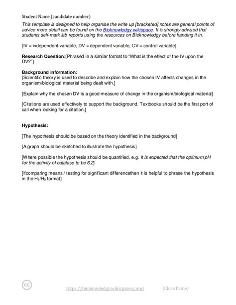 Science Experiment Report Template 3 PROFESSIONAL TEMPLATES