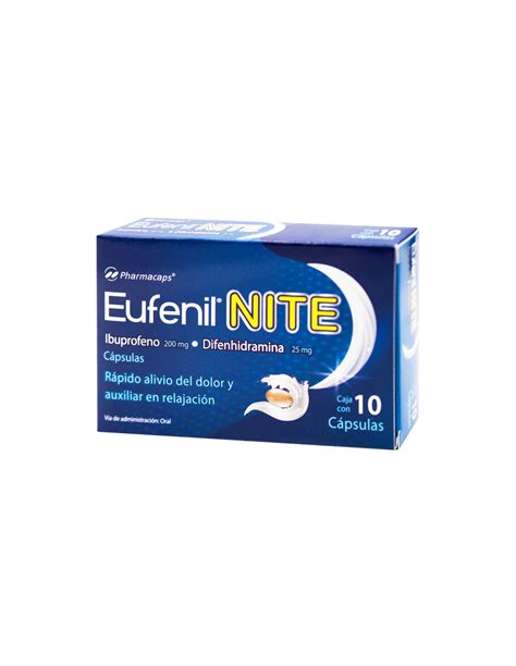 Eufenil NITE Caps 200mg 25mg C 10