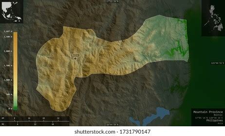 Mountain Province Province Philippines Colored Shader Stock