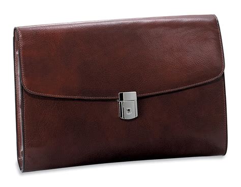 Crookhorndavis Hand Stained Italian Leather Underarm Briefcase Shop