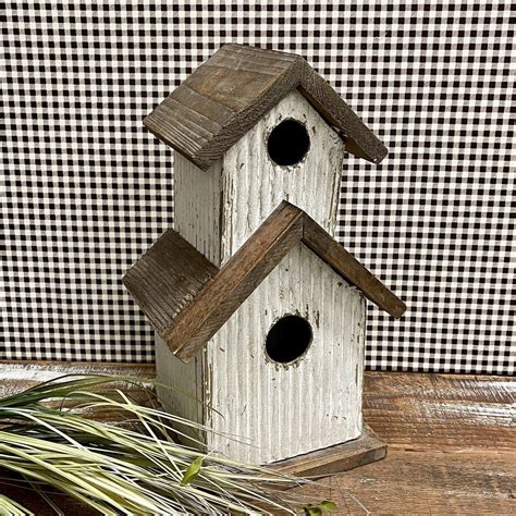 Two Story Rustic Birdhouse Bird Houses Wooden Bird Houses Rustic