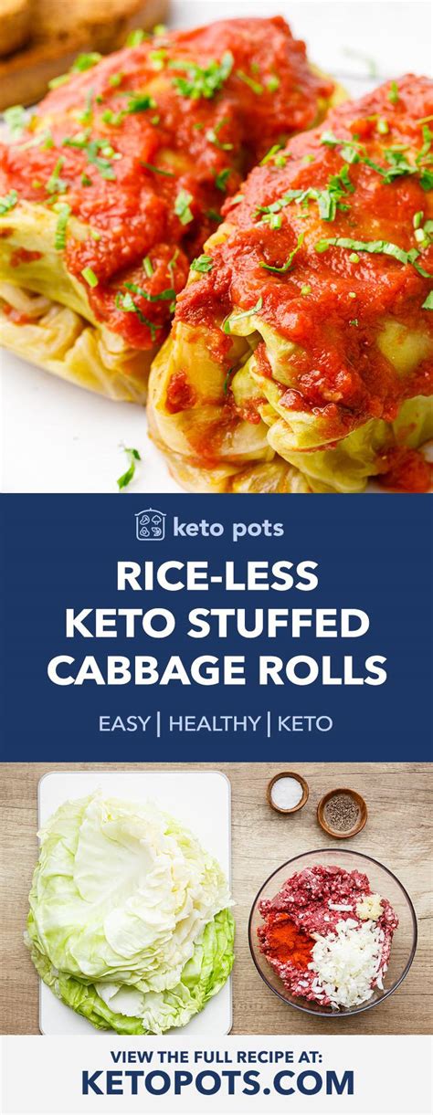 Rice Less Keto Stuffed Cabbage Rolls Comforting Crockpot Recipe