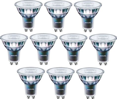 10 Stuks Philips Led Gu10 5 5w 927 25º 355lm Dimbaar Cri90 Expertcolor