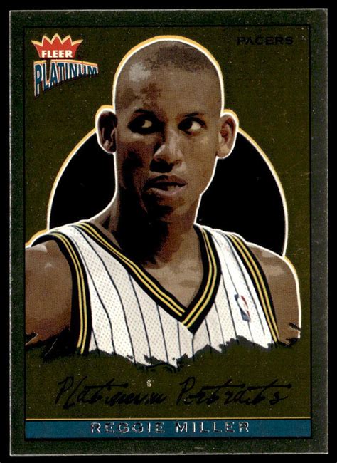 Fleer Platinum Pp Reggie Miller Basketball Indiana Pacers Ebay