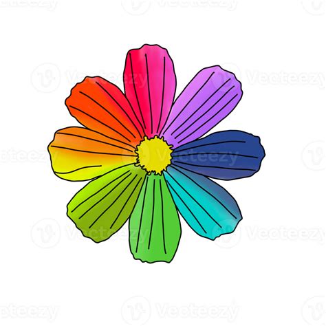 Pride Colorful Flower 26827918 Png