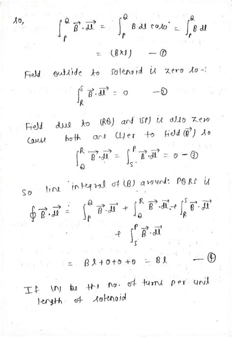 Using Ampere’s Law Derive The Formula For The Magnetic Field For The Infinitely Long Solenoid Of