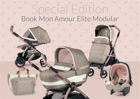 Peg Perego Trio Book Mon Amour Elite Con Passeggino Oro Rosa