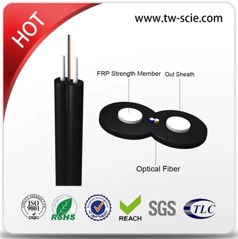 Indoor Invisible FTTH Drop Cable Fiber And Optical