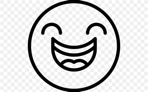 Emoticon Smiley Laughter PNG 512x512px Emoticon Black And White