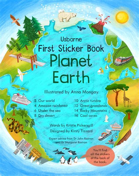 First Sticker Book Planet Earth Anna Mongay Illustrator