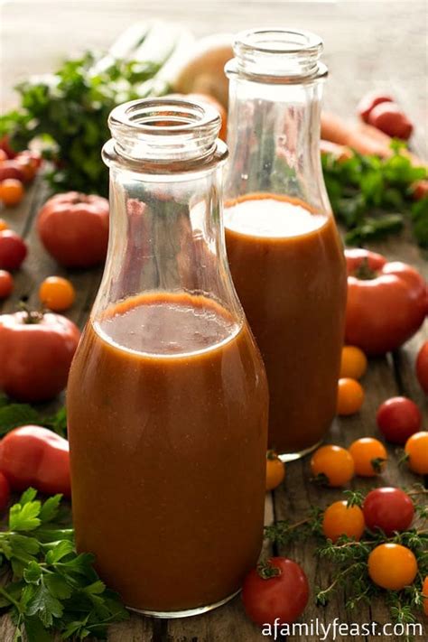 Homemade Tomato Juice - A Family Feast®