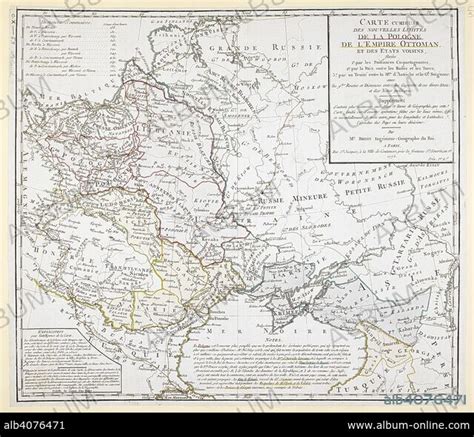 An 18th Century Map Covering Russia Ukraine Poland After The First