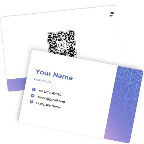 Airport Blue Pvc Nfc Business Visiting Card Business Card