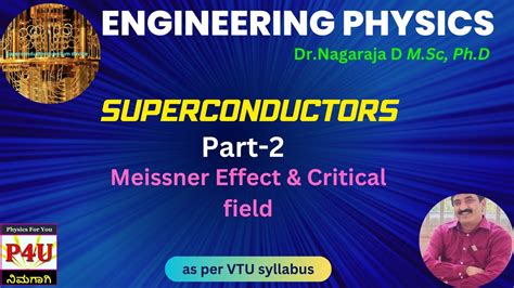 Meissner Effect Engineering Physics Vtu Youtube