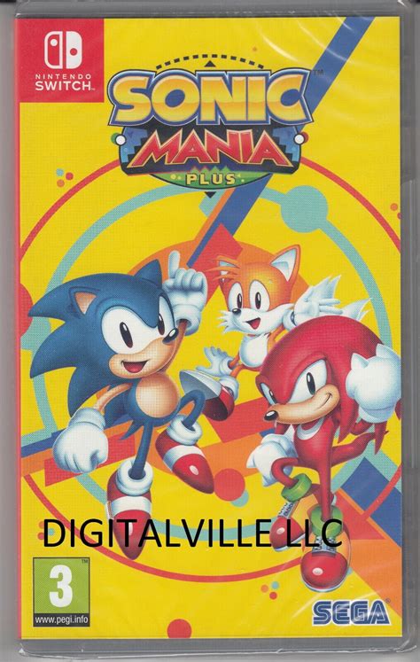 Sonic Mania Plus Video Game Nintendo Switch Brand