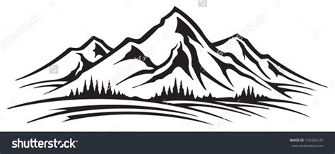 9+ Mountain Clipart Black And White - Preview : Mountains Clip Ar ...