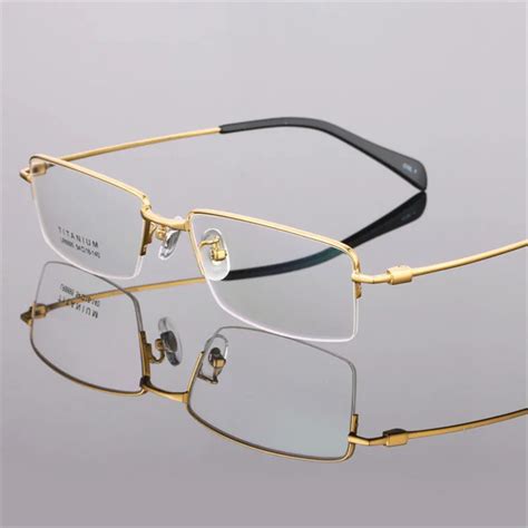 Mens Fashion Eyeglass Ultralight Titanium Frames Eye Glasses Frames For Men Optical Frame Thin