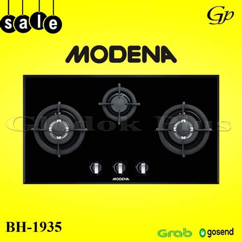 Jual Modena Bh 1935 Kompor Tanam Gas 90cm 3 Tungku Bh1935 90 Cm