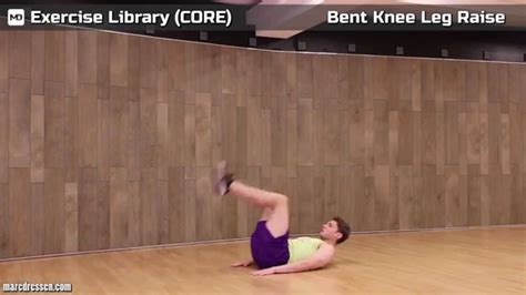 Bent Knee Leg Raises Exercise Library Core Marc Dressen Youtube