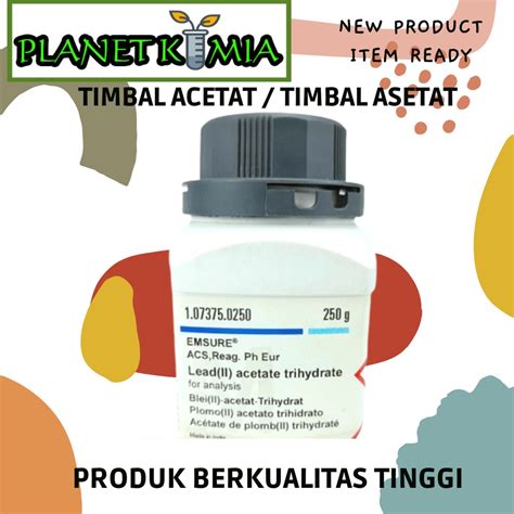 Jual Timbal Acetate Timbal Asetat Pro Analisa Gram Shopee Indonesia