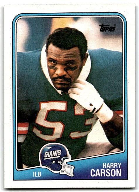 Topps Harry Carson Football Cards Ebay