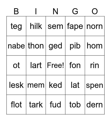 Nwf B I N G O Bingo Card