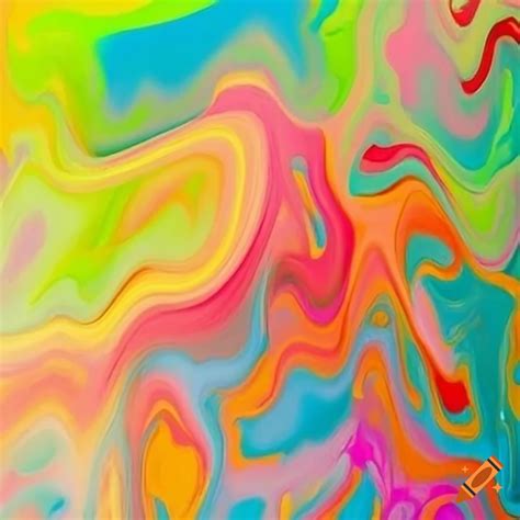 Abstract Painting With Vibrant Colors On Craiyon