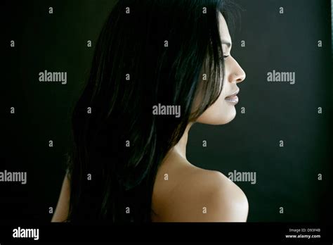 Nude Indian Woman Smiling Stock Photo Alamy