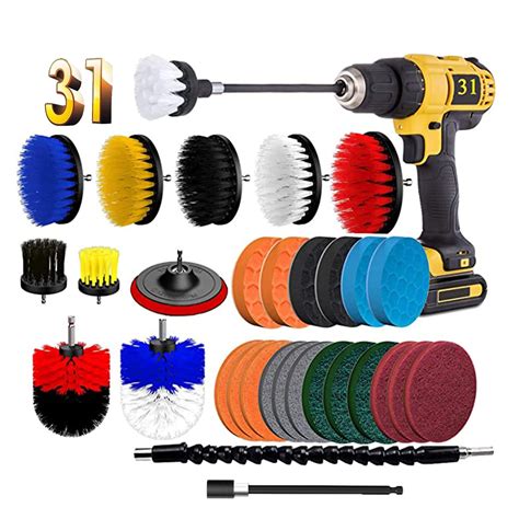 Buy BRITOR Drill Brushes For Cleaning 31 Piece Drill Brush Set