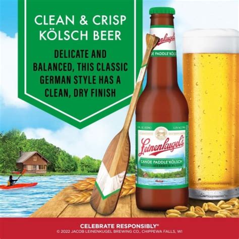 Leinenkugels Canoe Paddle Kolsch Pale Ale Beer Bottles 6 Bottles 12