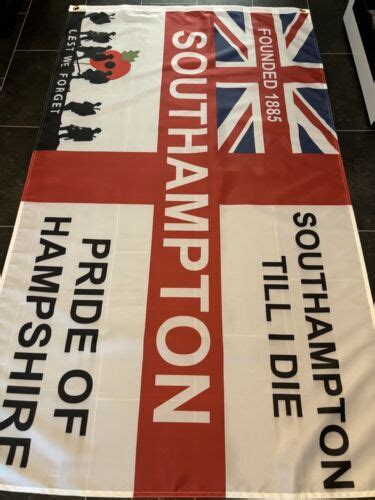 Southampton Football Flag 5ft By 3ft Saints Football Flag Football