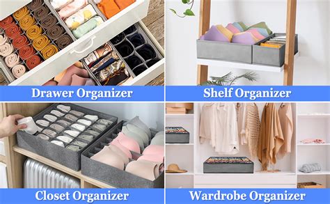 Casmigc Unterw Sche Organizer Er Set Kleiderschrank Organizer