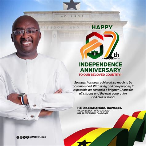 Bawumia Preaches Unity For Progress On Independence Day