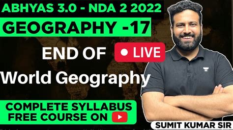 World Geography For Nda Geography By Sumit Sir Abhyas Complete