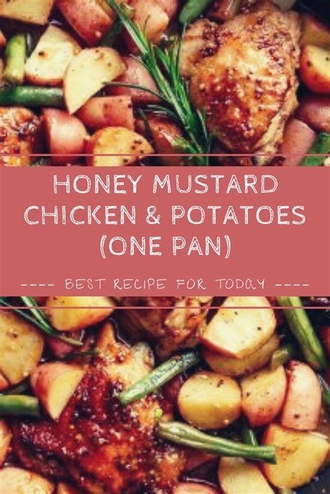 Honey Mustard Chicken And Potatoes One Pan