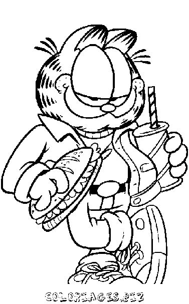 Coloriage Garfield Gratuit H Ros