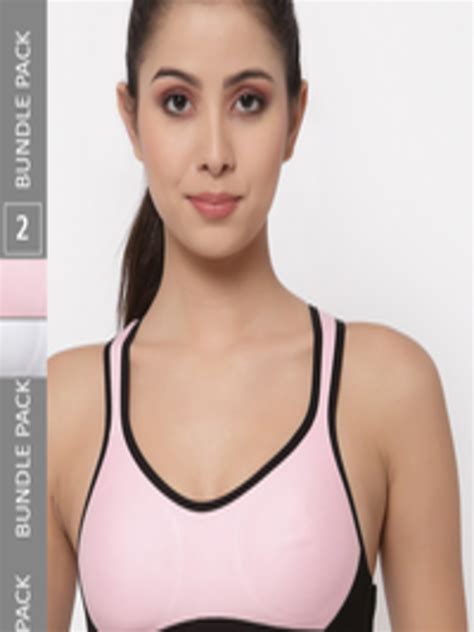 Buy College Girl Pack Of 2 Full Coverage Lycra Sports Bra With Side Shaper Bra For Women