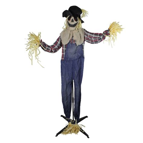 Northlight 5 Ft Freestanding Lighted Scarecrow Animatronic At