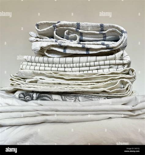 folded laundry  stock photo alamy
