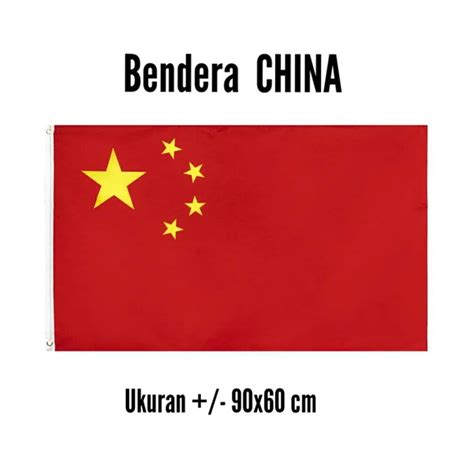 Jual bendera negara china ukuran 90 cm x 60 cm - Jakarta Barat ...