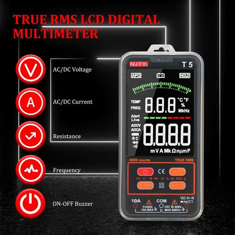 Njty T Counts True Rms Multimeter Digital Universal Tester