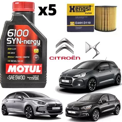 Kit Troca Leo Motul W Citroen Ds Ds Ds Thp