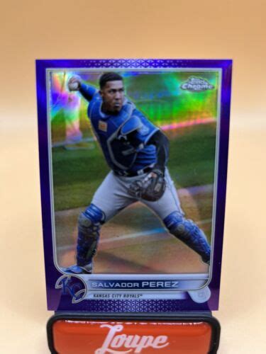 Salvador Perez Topps Chrome Purple Refractor D Kansas City