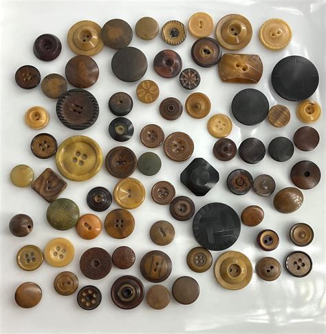 Lot Antique Vegetable Ivory Tagua Nut Antique Vi Buttons Old Etsy