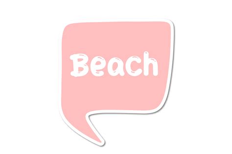 Beach Pink Box Bubble Vector Graphic By Instatudio Creative Fabrica